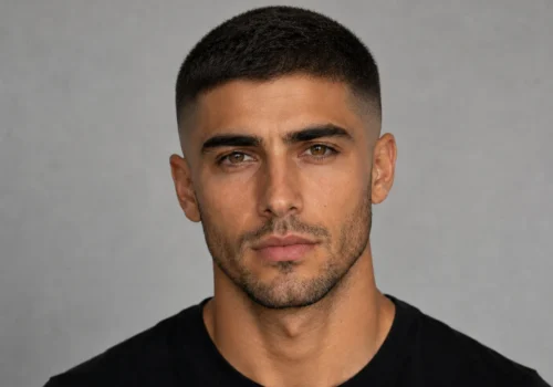 Buzz Cut Mid Fade Haircut Simulation