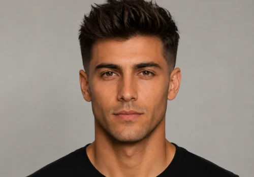 Textured Quiff Haircut AI Prompt