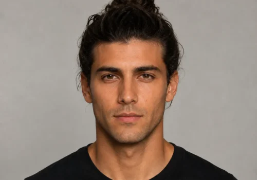 Man Bun Hairstyle AI Prompt